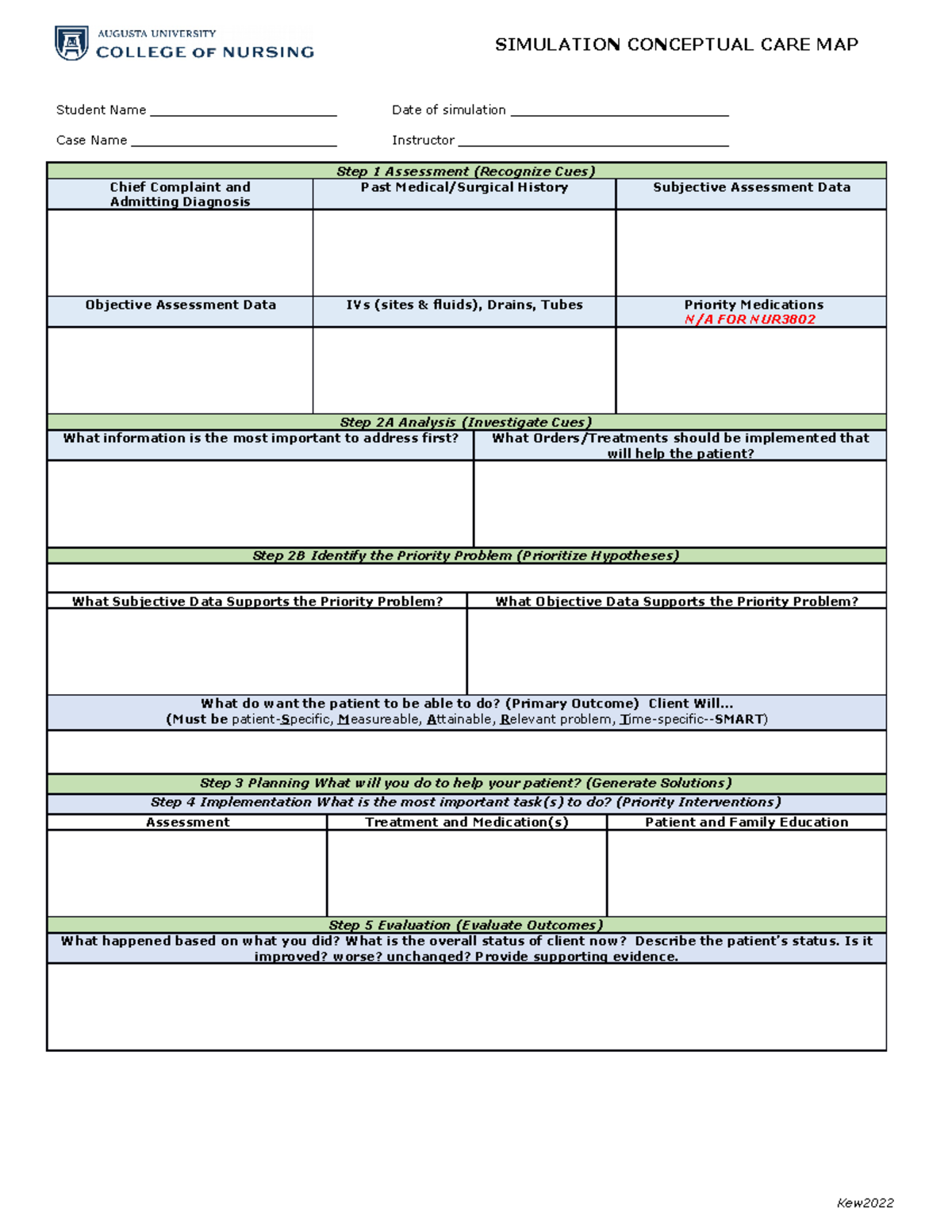 Conceptual Care Map Simulation 1 - SIMULATION CONCEPTUAL CARE MAP ...