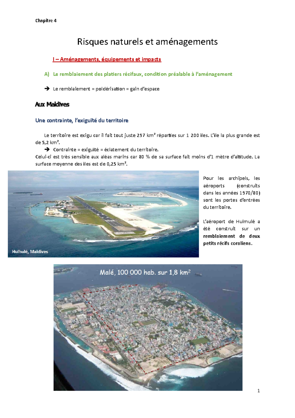 Chapitre 4 - Notes de cours 4 - Risques naturels et aménagements I ...