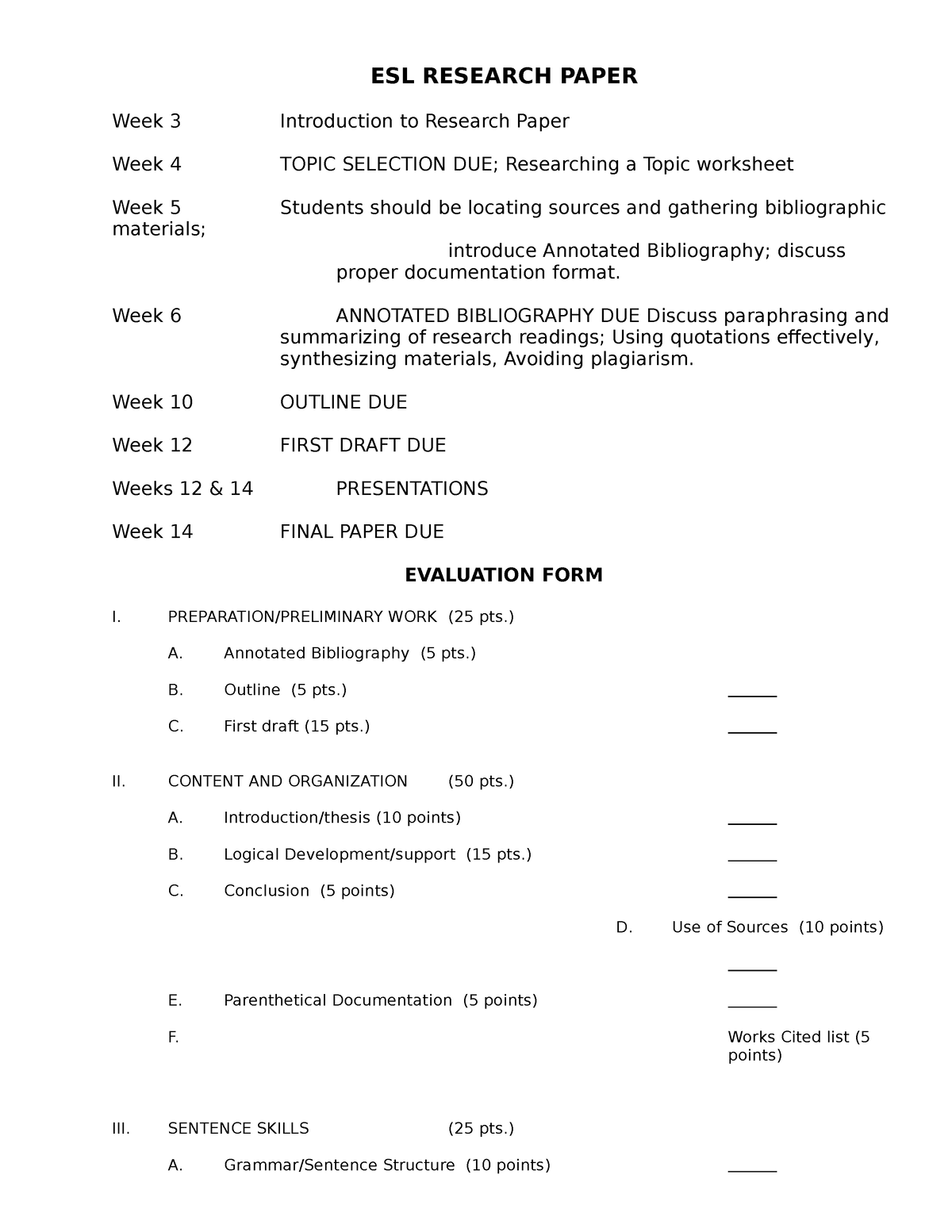 research paper guidelines high school