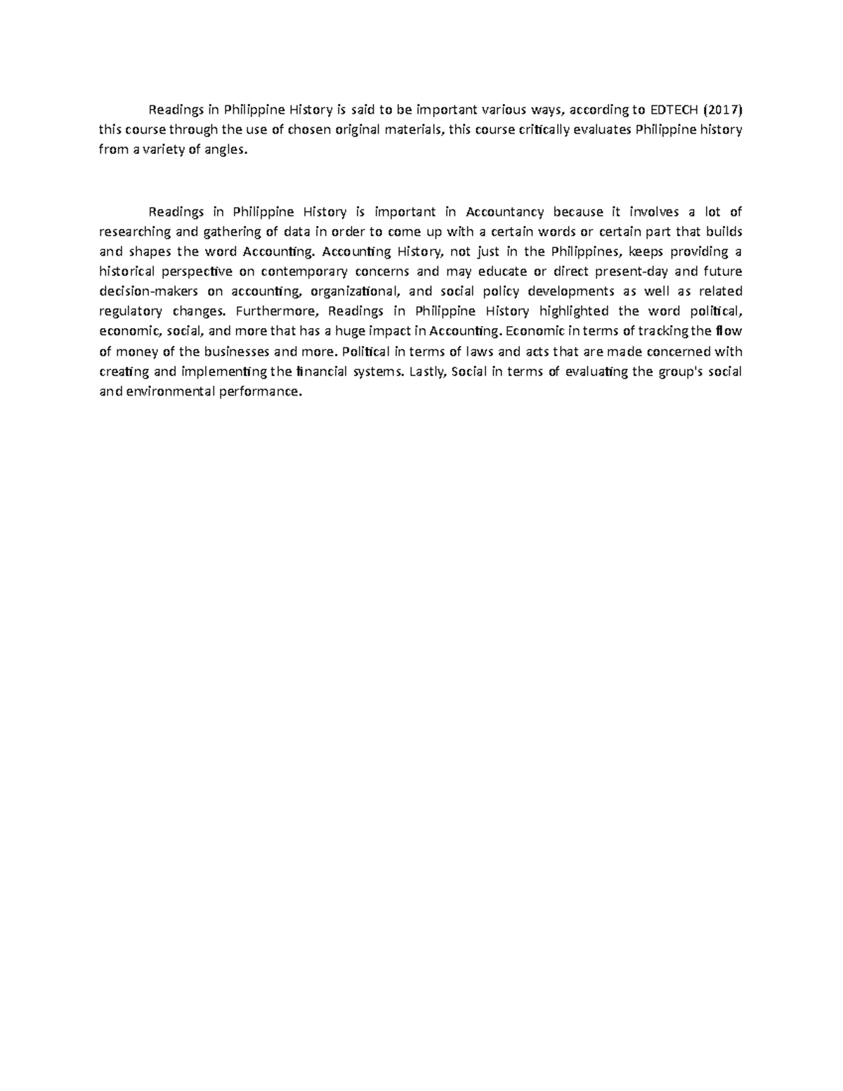 Readings In Philippine History Is Said To Be Important Various Ways Readings In Philippine History Is Said To Be Important Various Ways