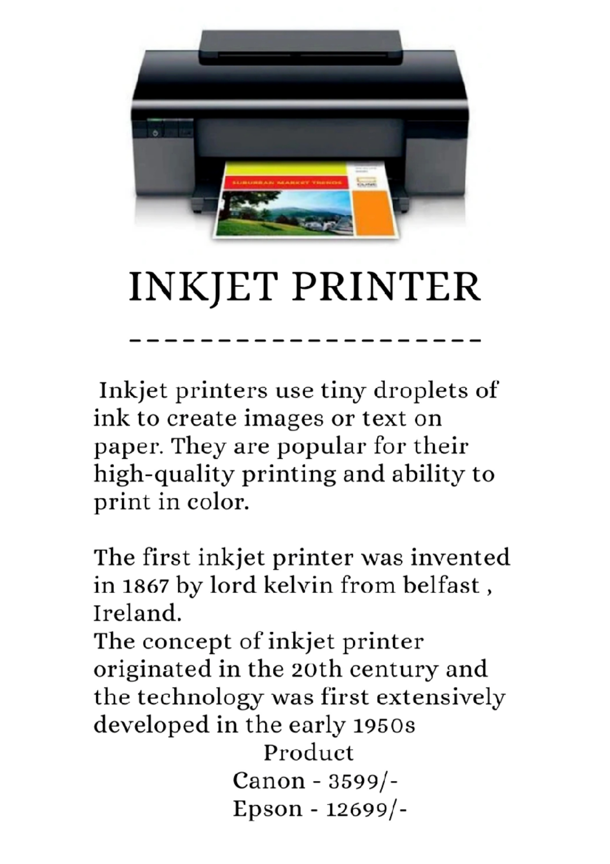 NEW Pprinters - Computer application in business. New printers ...
