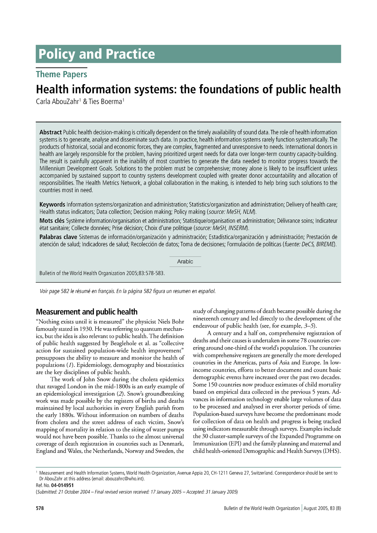 thesis on health information system