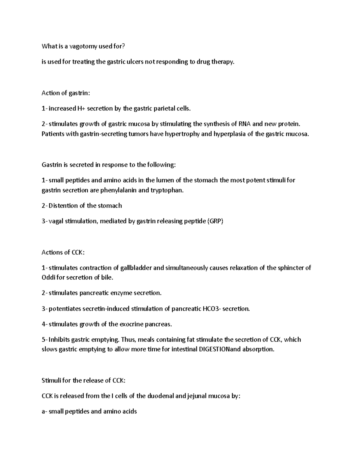 Lab 5 Module 5 Lab Practical Review What Is A Vagotomy Used For Is Used For Treating The 4724