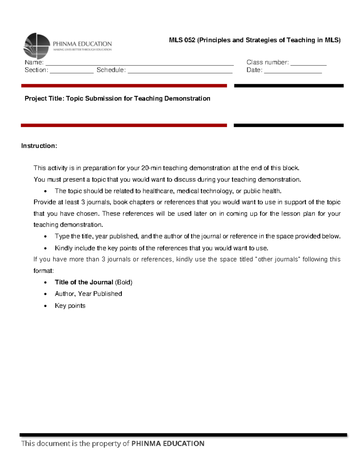 MLS 052 - P1 Project - ffd - Name ...