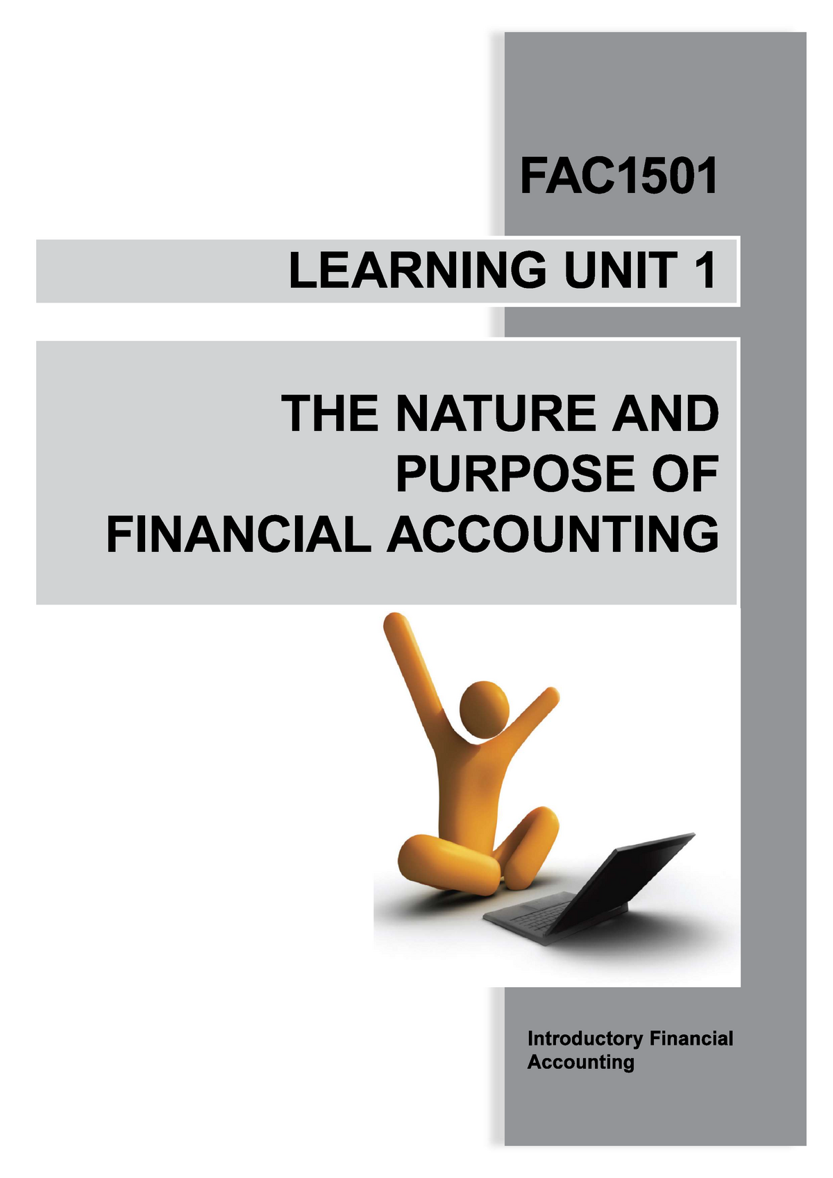 Learning+Unit+1 FAC1501 Introduction To Financial Accounting - TAX2601 ...