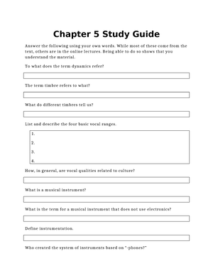 Chapter 3 Study Guide - Chapter 3 Study Guide Answer Each Item Below As ...