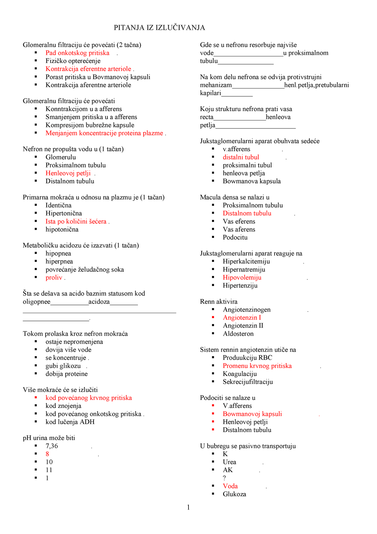 8 Izlucivanje Blood Sample Questions Studocu