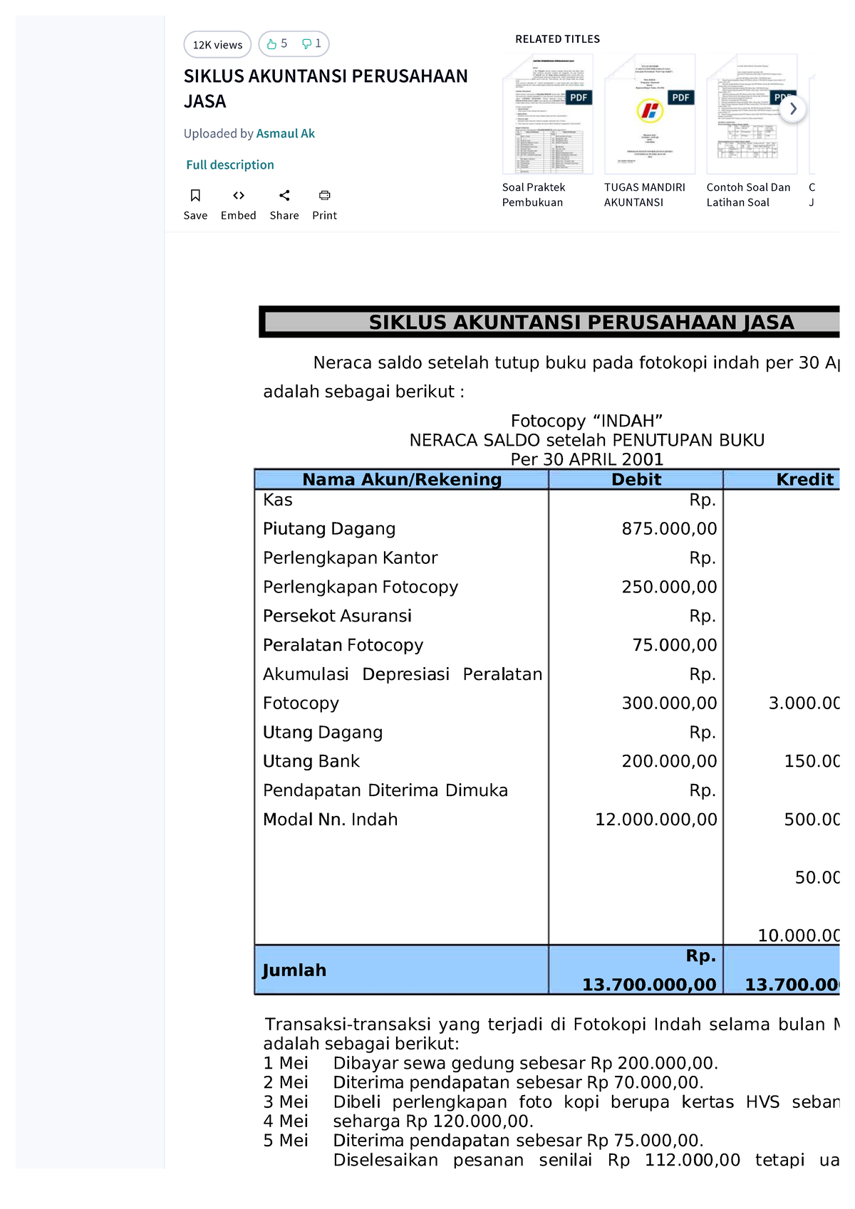 Pdf-siklus-akuntansi-perusahaan-jasa Compress - SIKLUS AKUNTANSI ...