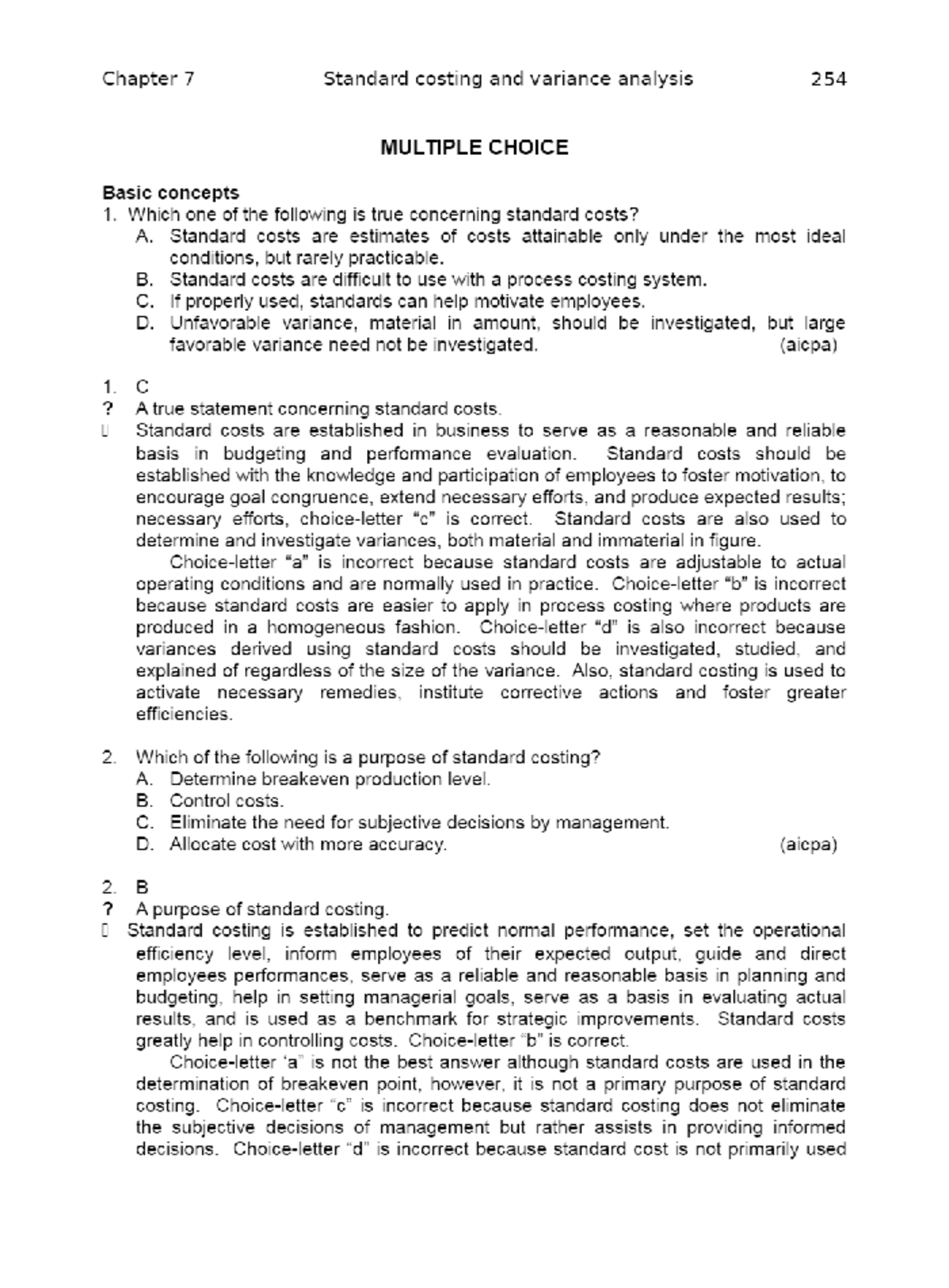 Standard costing and variance analysis management accounting studocu
