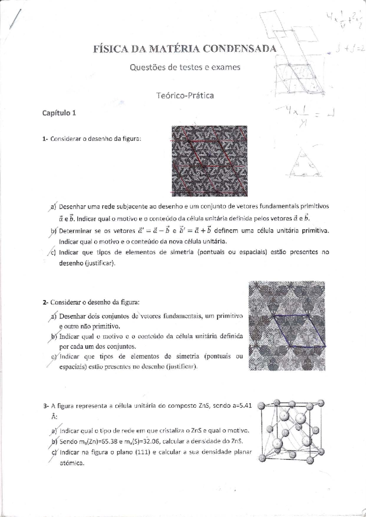 Exames Testes 03 - Exame - Física da Matéria Condensada - Studocu