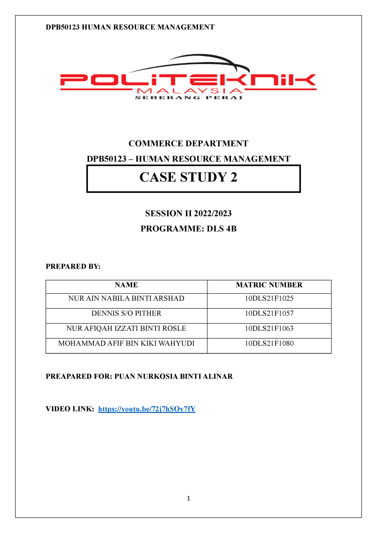 case study questions for human resource management