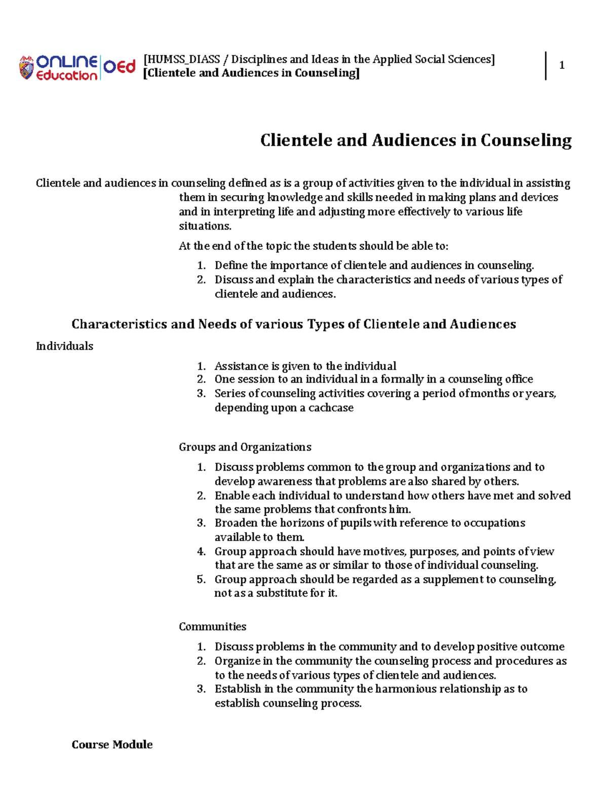 week-004-module-clientele-and-audiences-in-counseling-humss-diass