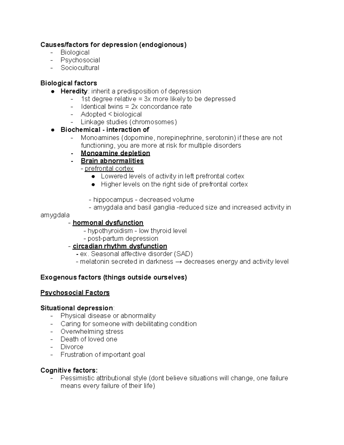 causes-of-depression-notes-causes-factors-for-depression