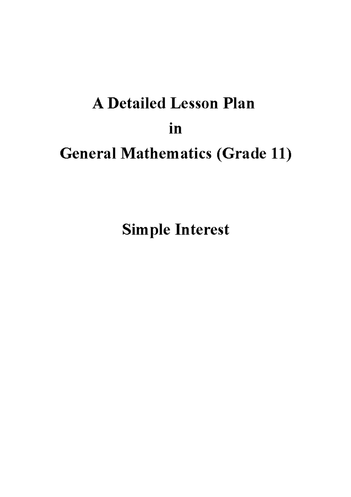 simple-interest-lesson-plan-a-detailed-lesson-plan-in-general