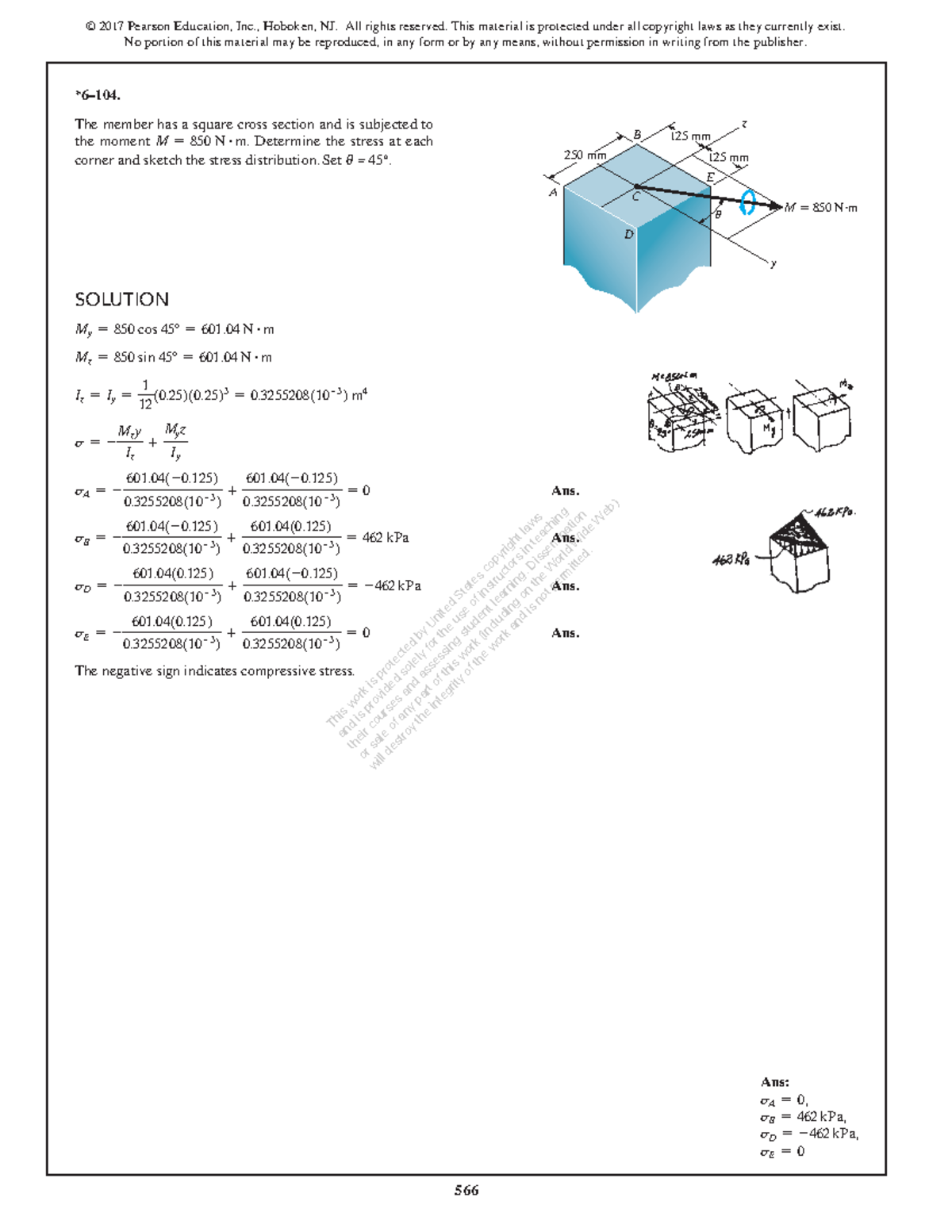 6 ex 6.104 5 6 6 © 2017 Pearson Education, Inc., Hoboken, NJ. All