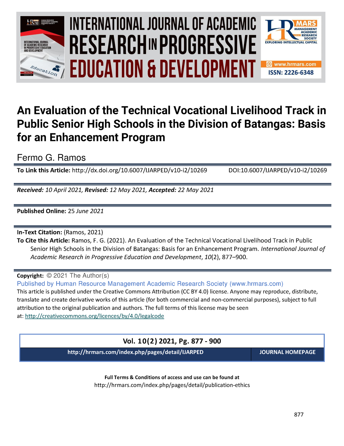 technical vocational livelihood research paper