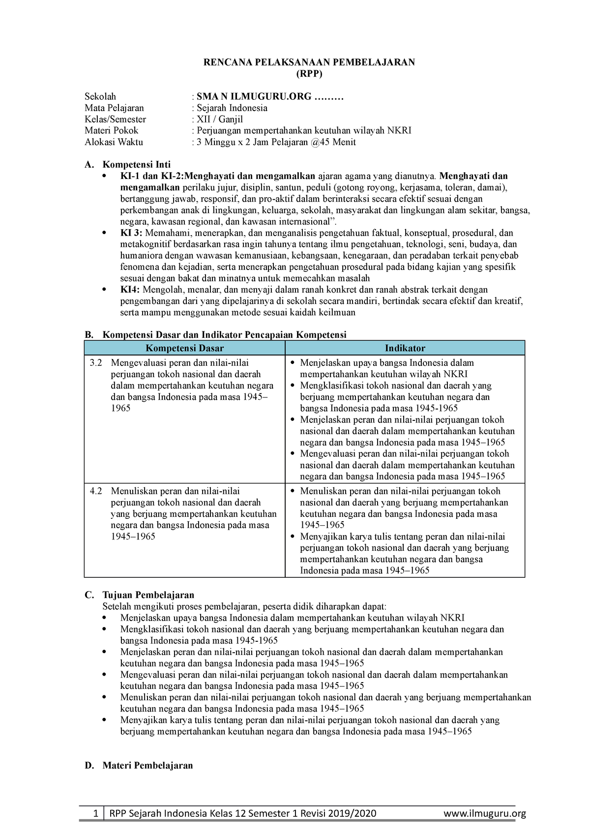 Rpp 2 - Pentingnys Ilmu - RENCANA PELAKSANAAN PEMBELAJARAN (RPP ...