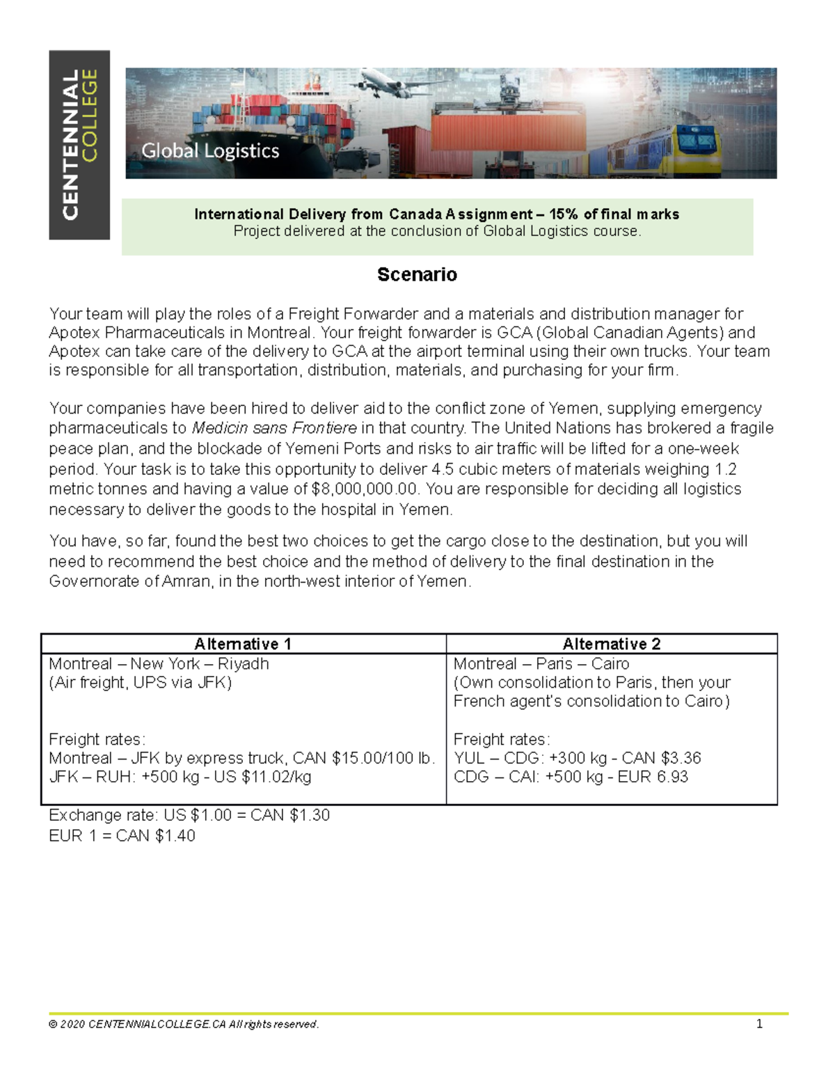 INTL704-Mod-07-Group Assignment+ - Scenario Your team will play the ...
