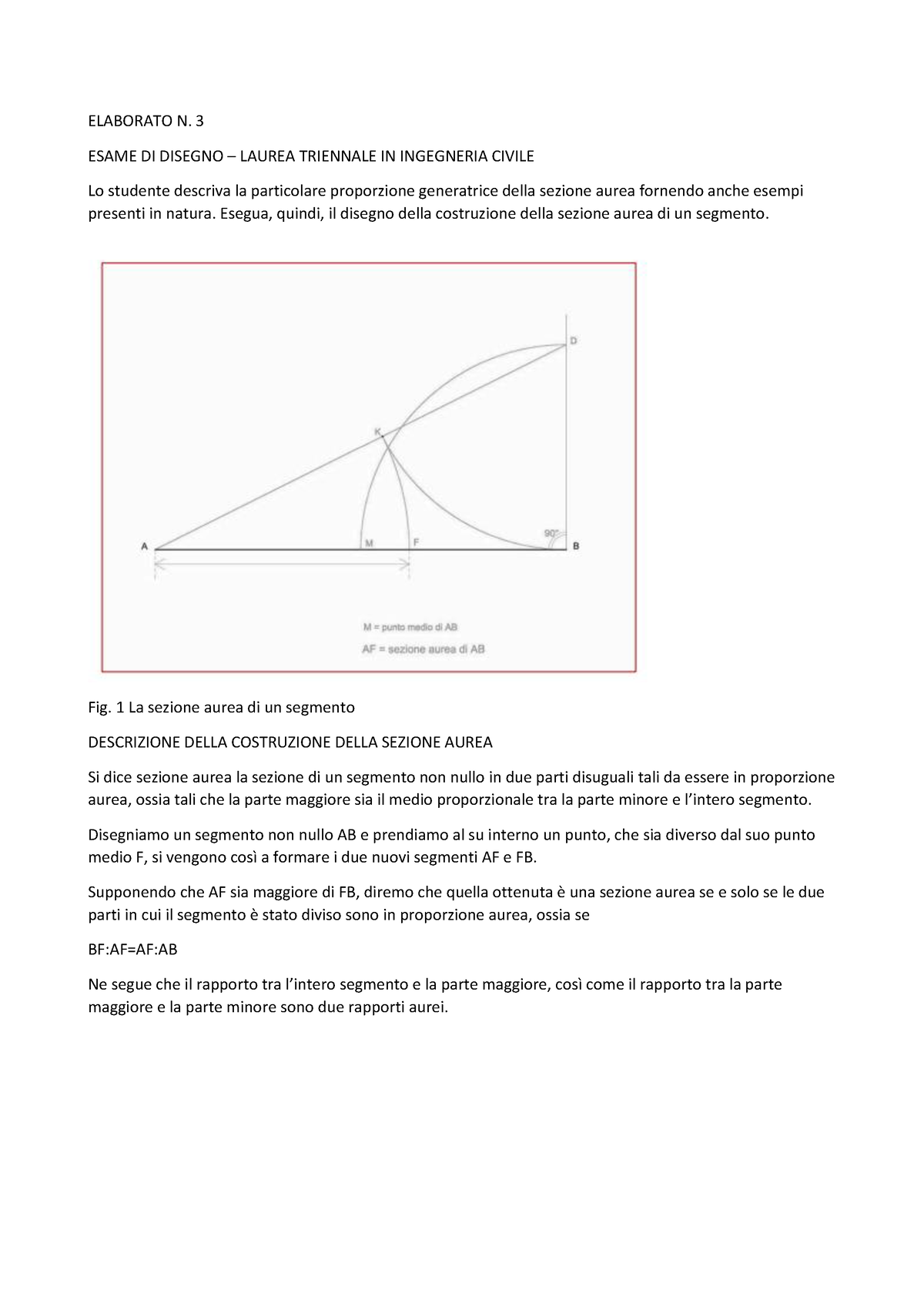 Elaborato N3 Disegno - ELABORATO N. 3 ESAME DI DISEGNO – LAUREA ...