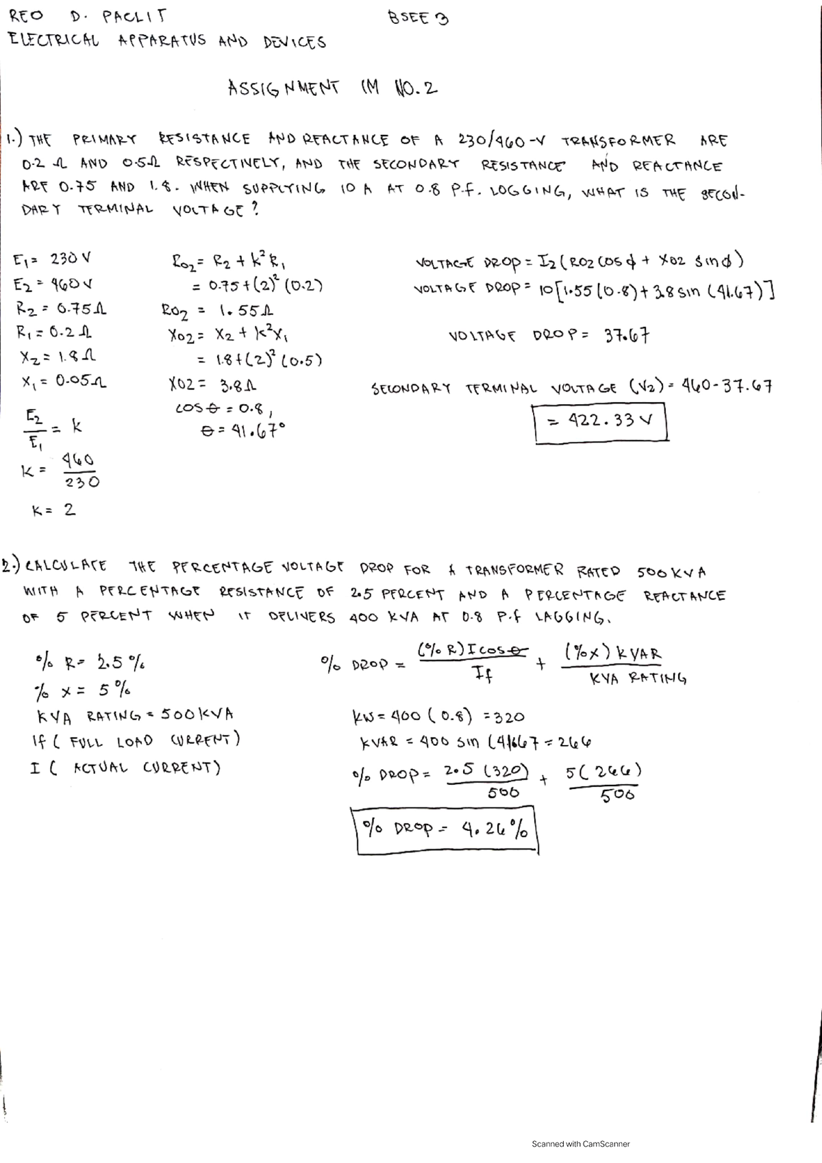 apparatus-as-im-no-bs-electrical-engineering-studocu