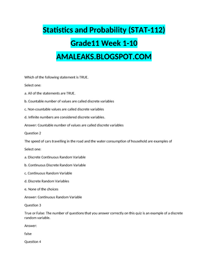 STAT2112 Stats And Probability G11 Week 1-10 Wewo - BAED-STAT2112 ...