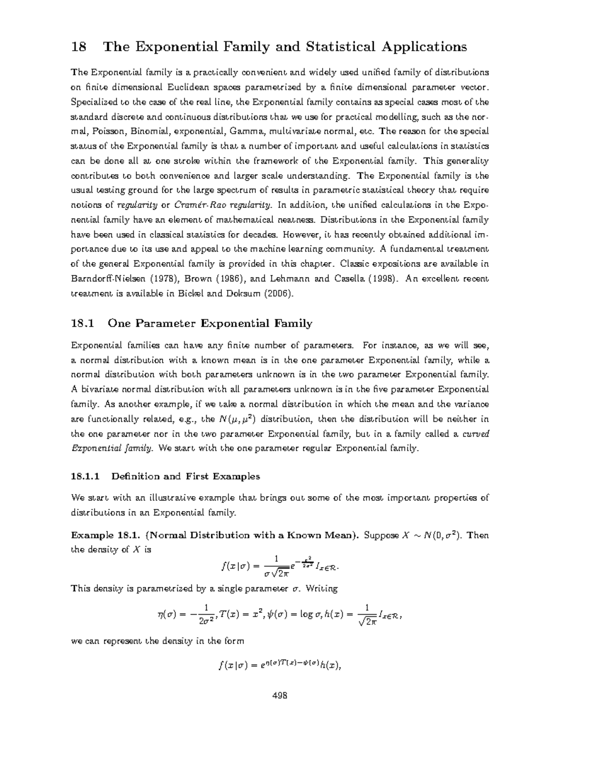 Expfamily - calculo - 18 The Exponential Family and Statistical ...