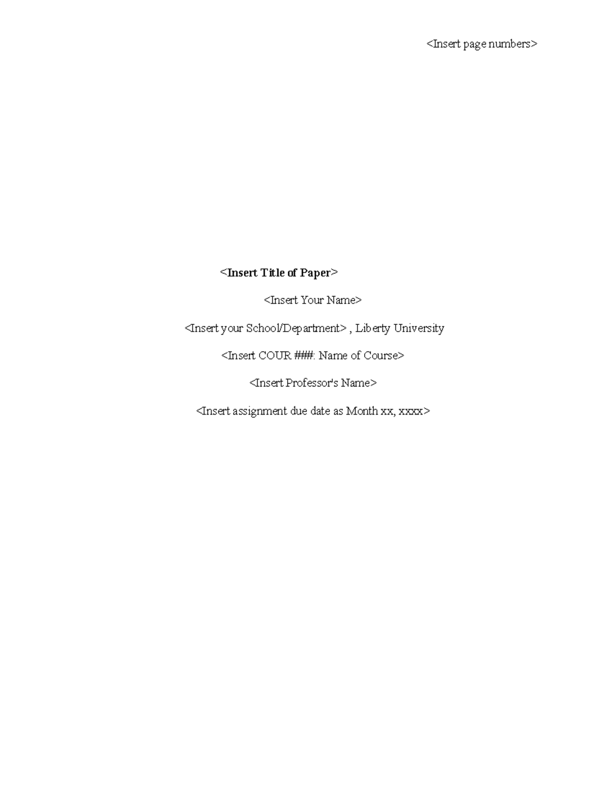 Study Log Template