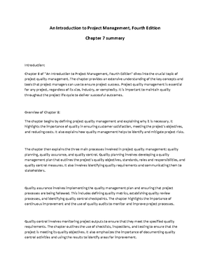 Chapter 4 - An Introduction to Project Management, Fourth Edition ...