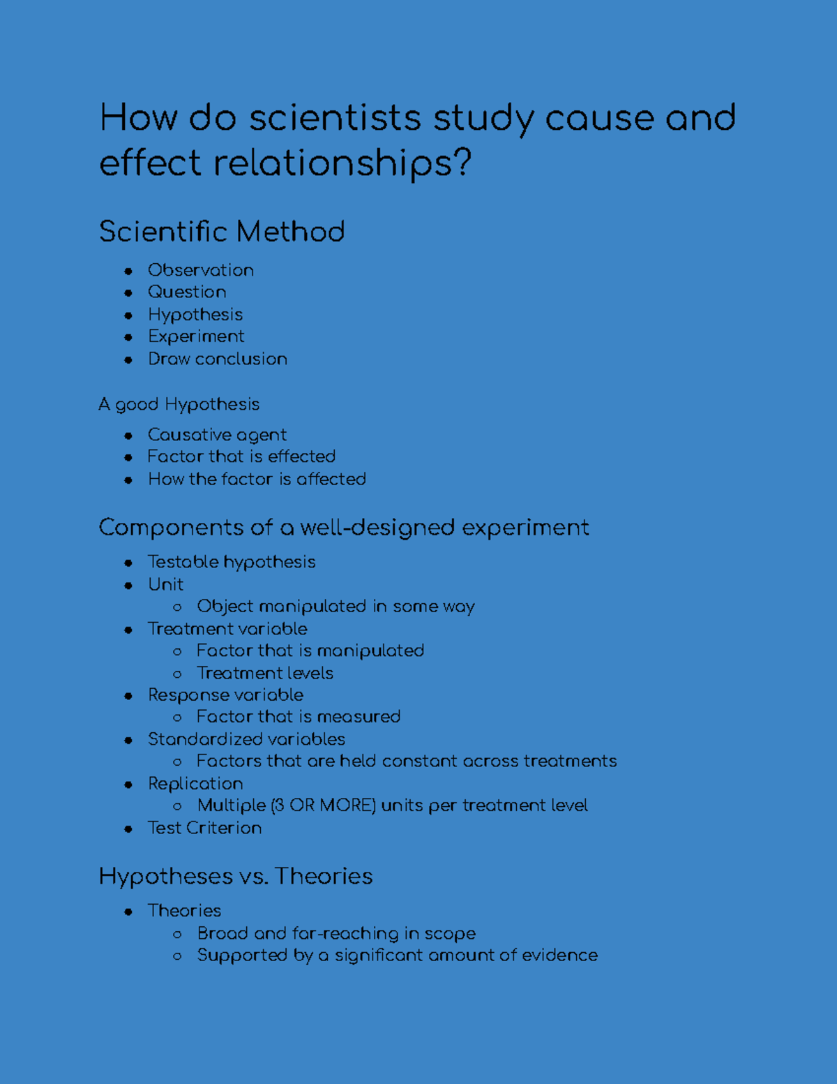Global Environmental Change Notes - How do scientists study cause and ...