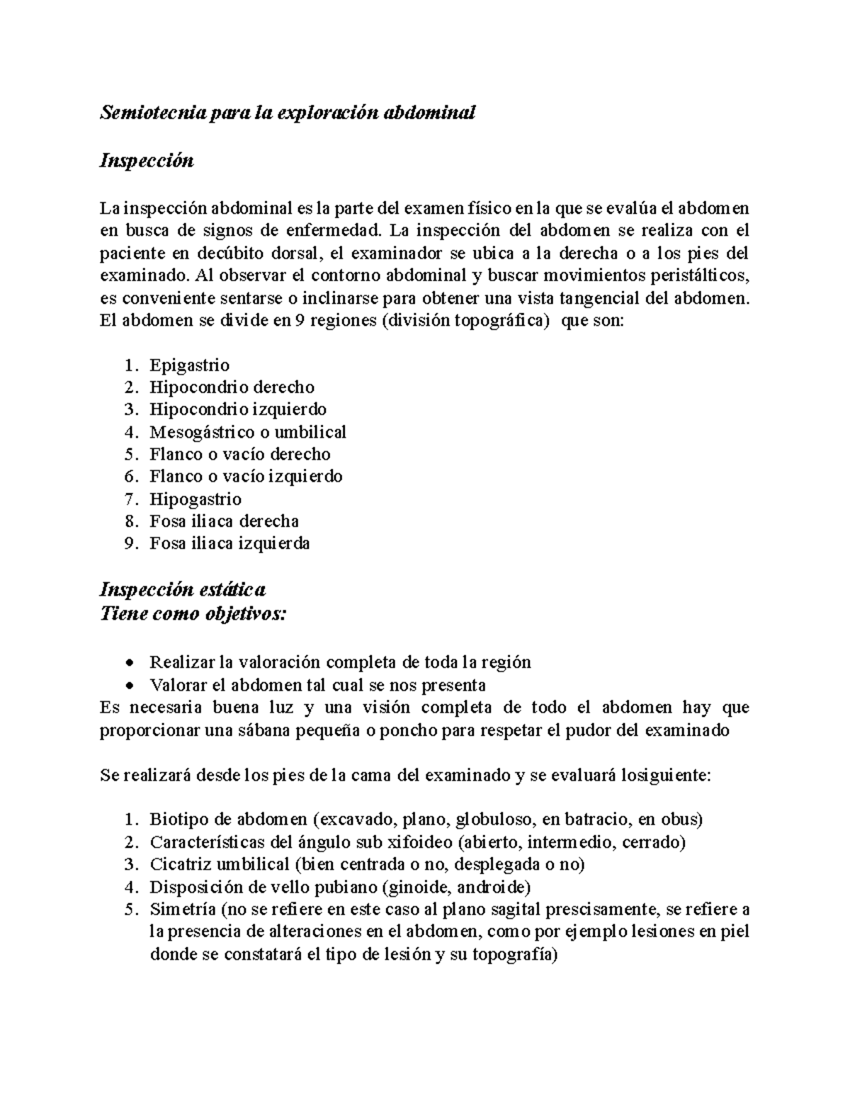 Semiotecnia Abdominal - Semiotecnia Para La Exploración Abdominal ...