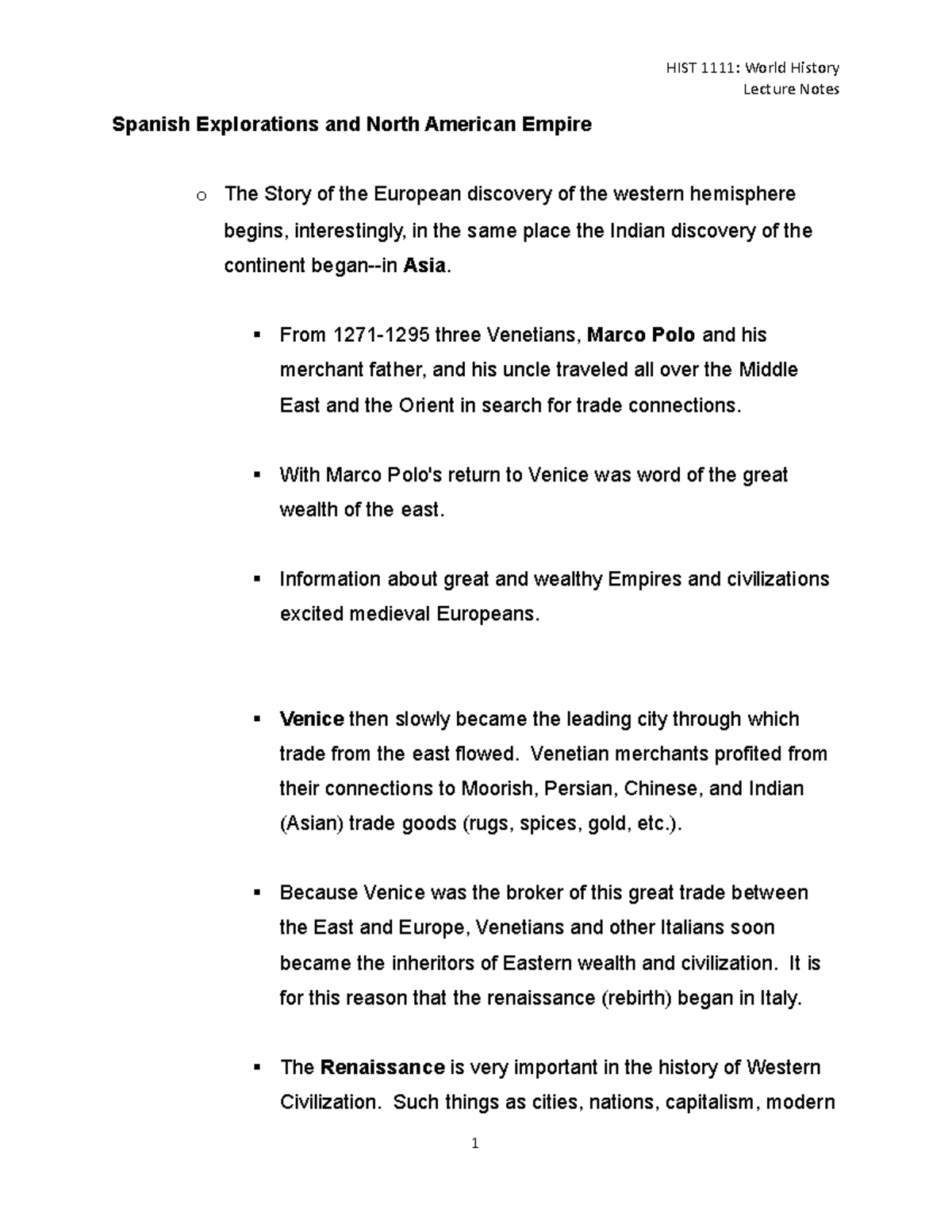 2021-HIST-1111-World-History-Lecture-Notes-Spanish Explorations-North ...