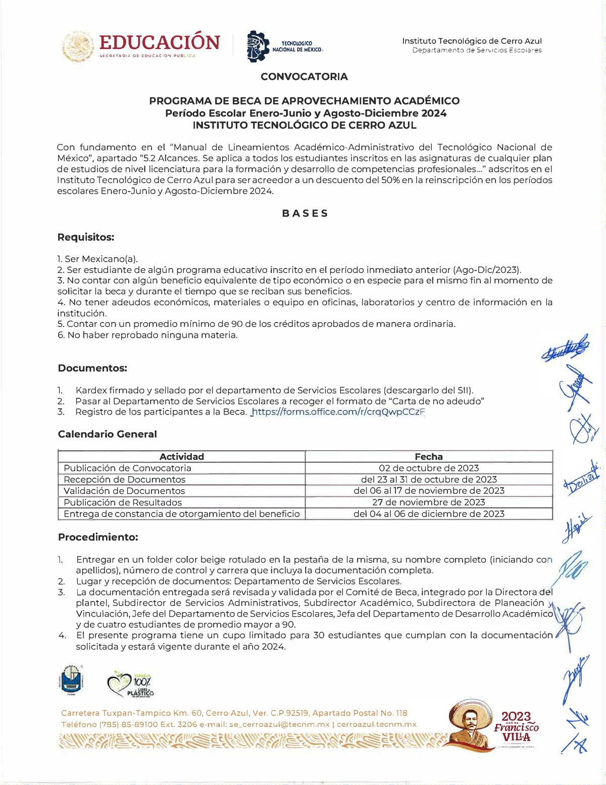 BECA DE Aprovechamiento Academico 2024 - ·EDUCACIÓN 1 " , NACIONAL DE ...