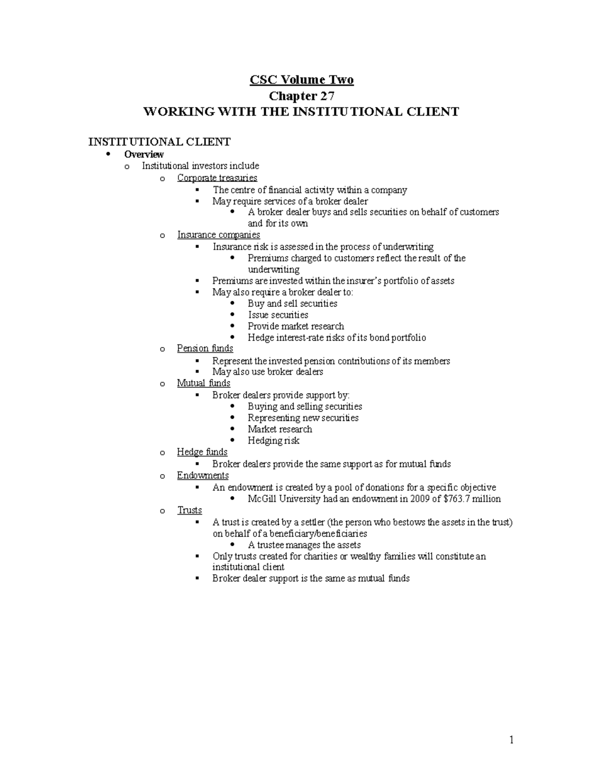CSC Volume 2 (ch 27) New - CSC Volume Two Chapter 27 WORKING WITH THE ...