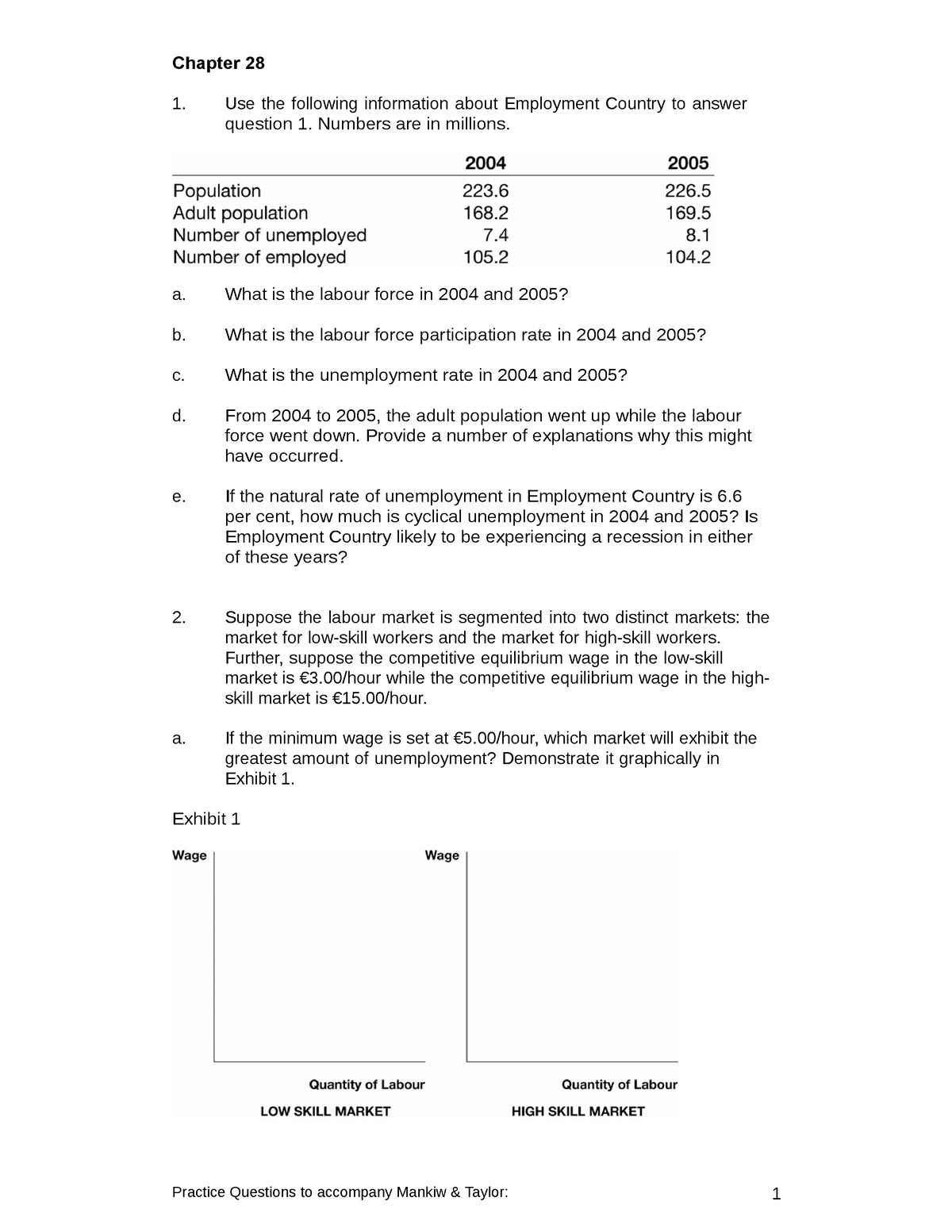 Pq28 - mkt101 - Practice Questions to accompany Mankiw & Taylor: 1 ...