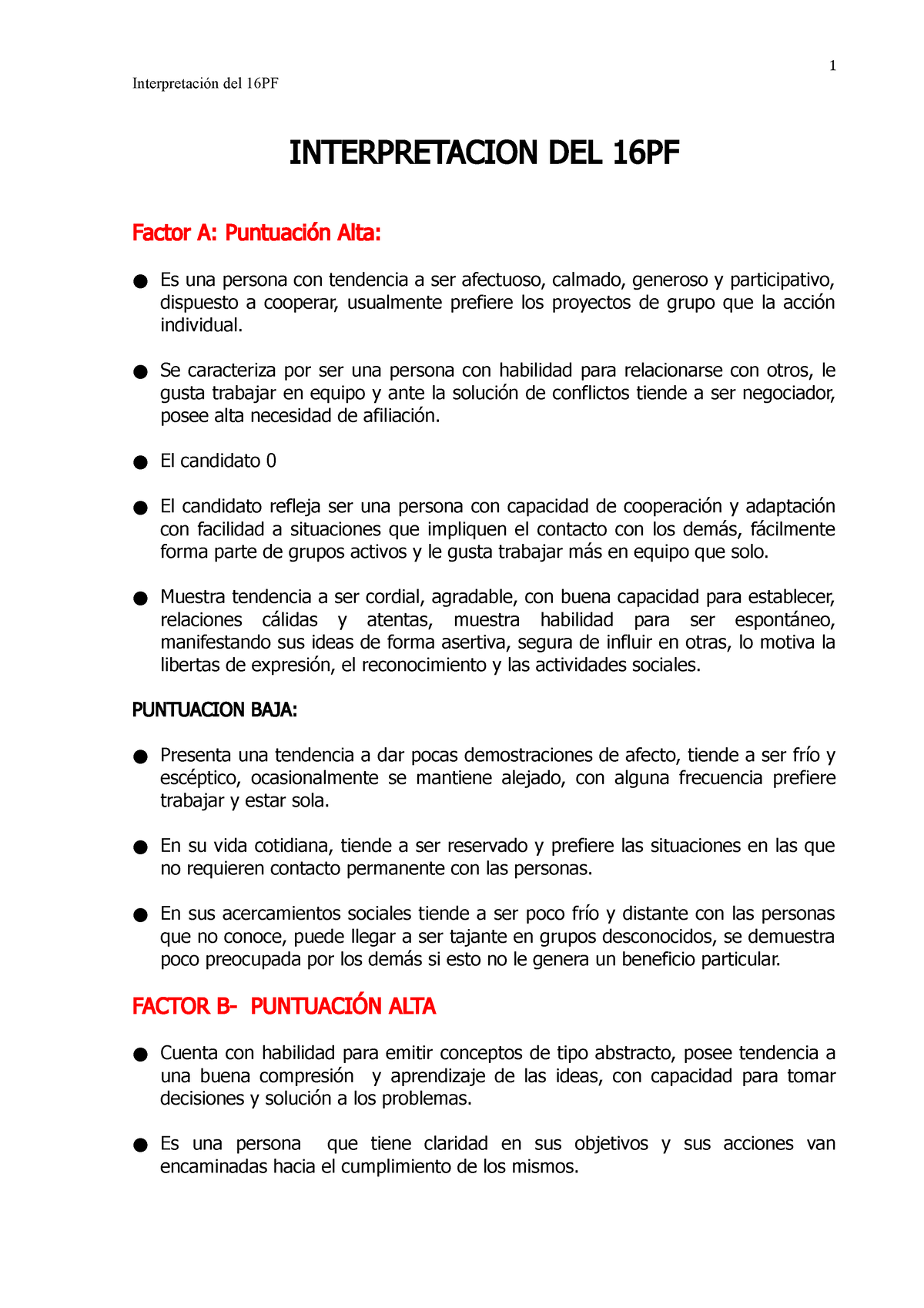 16PF Manual Interpretaci¢n - Interpretación Del 16PF INTERPRETACION DEL ...