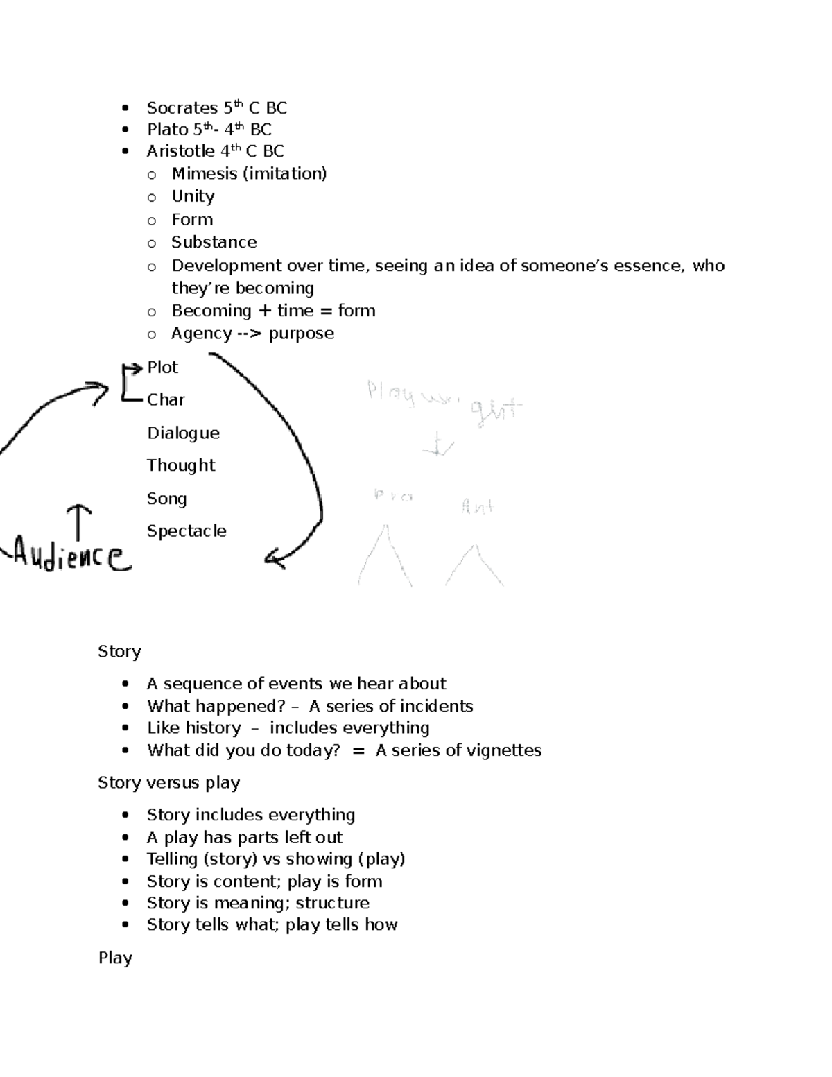 English notes - ... - Socrates 5th C BC Plato 5th- 4th BC Aristotle 4th ...