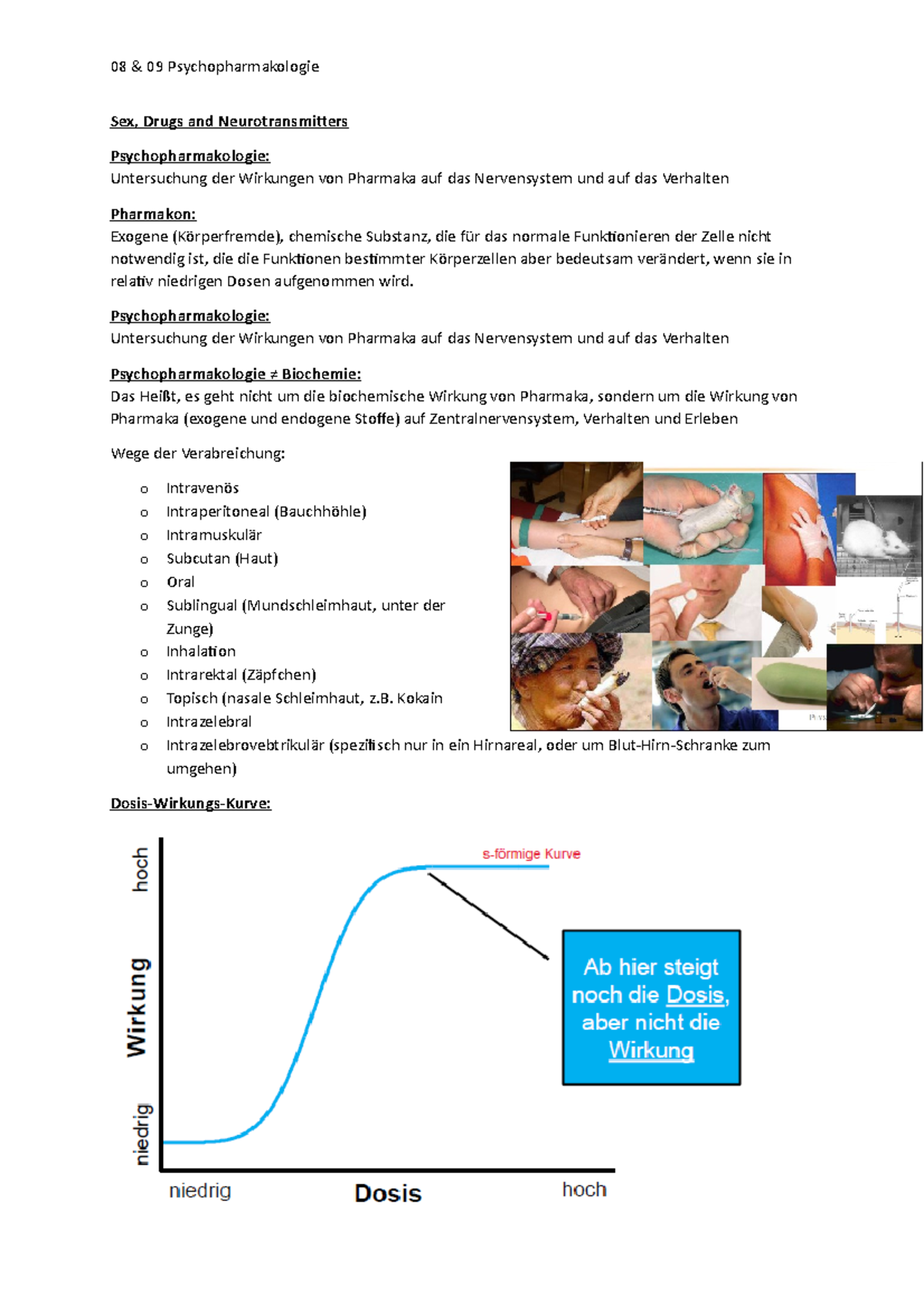 08 Psychopharmakologie - Psychopharmakologie: Untersuchung Der ...