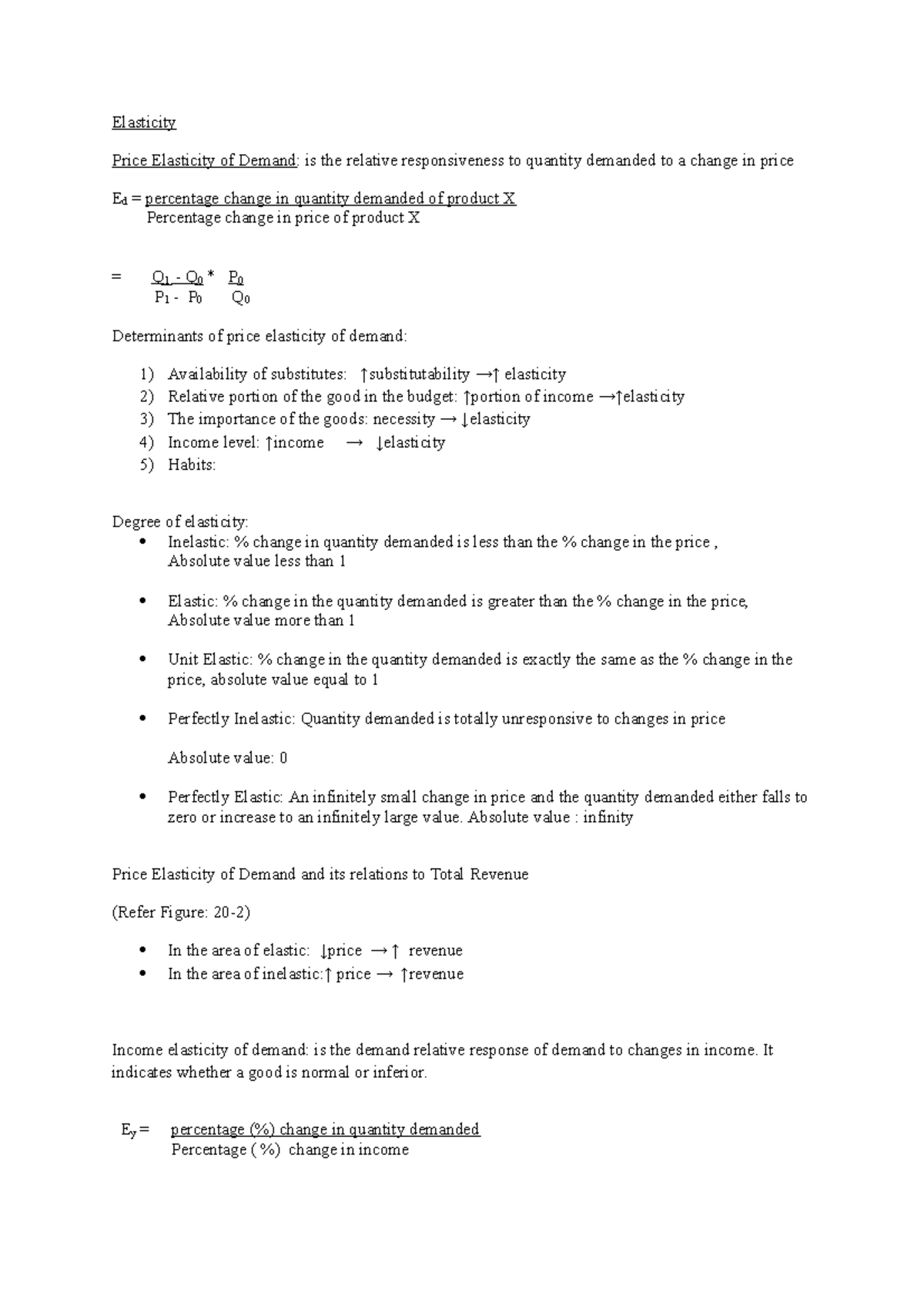 3 Price Elasticity of Demand - Elasticity Price Elasticity of Demand ...