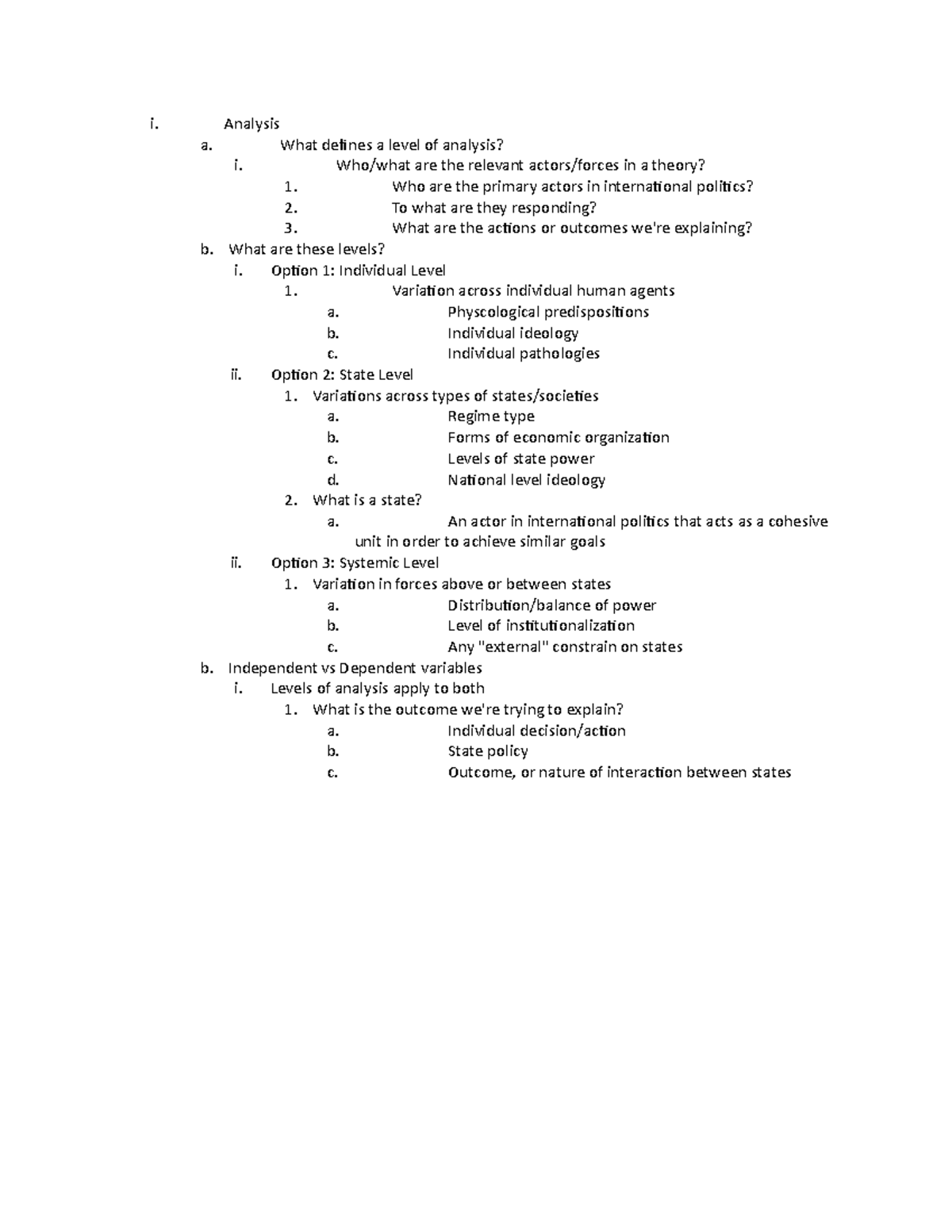 levels-of-analysis-lecture-notes-5-i-analysis-a-what-defines-a