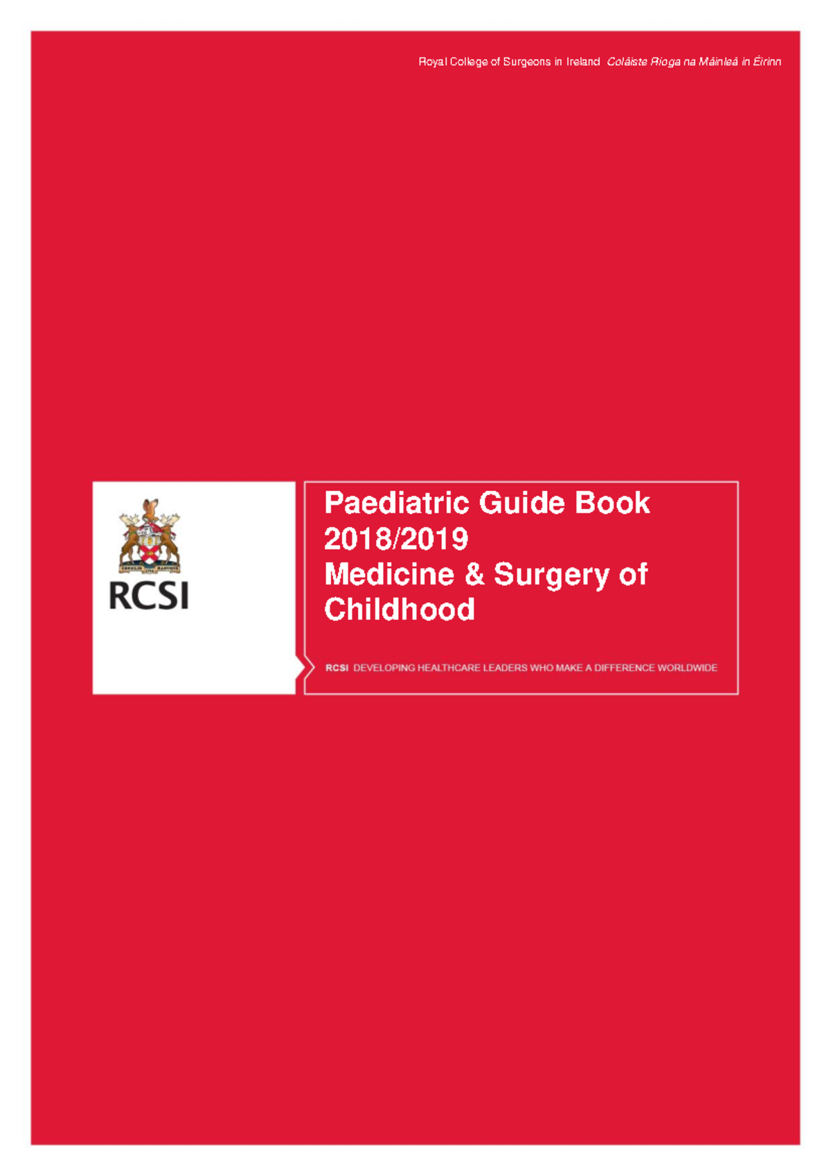2. Guidebook (pre-reading) - Paediatric Guide Book 201 8/ Medicine ...
