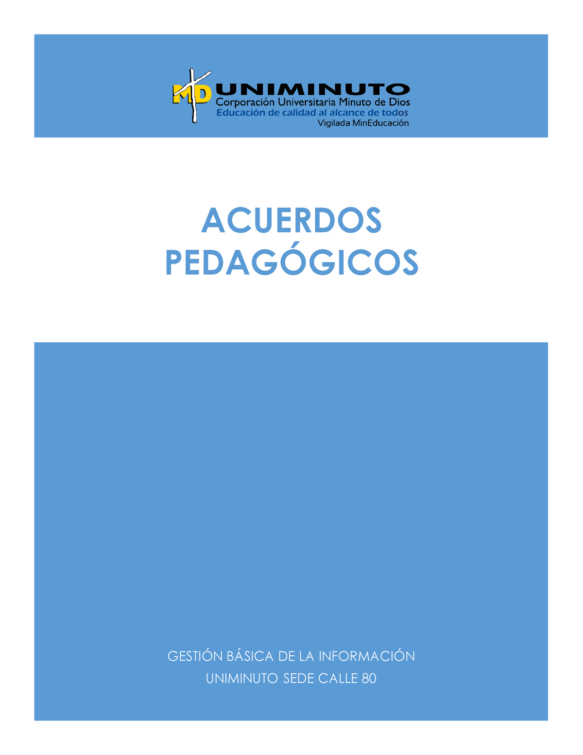 Acuerdos Pedagogicos -PDF 2 - GESTI”N B¡SICA DE LA INFORMACI”N ...