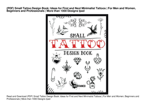 PDF) Small Tattoo Design Book: Ideas for First and Next Minimalist Tattoos