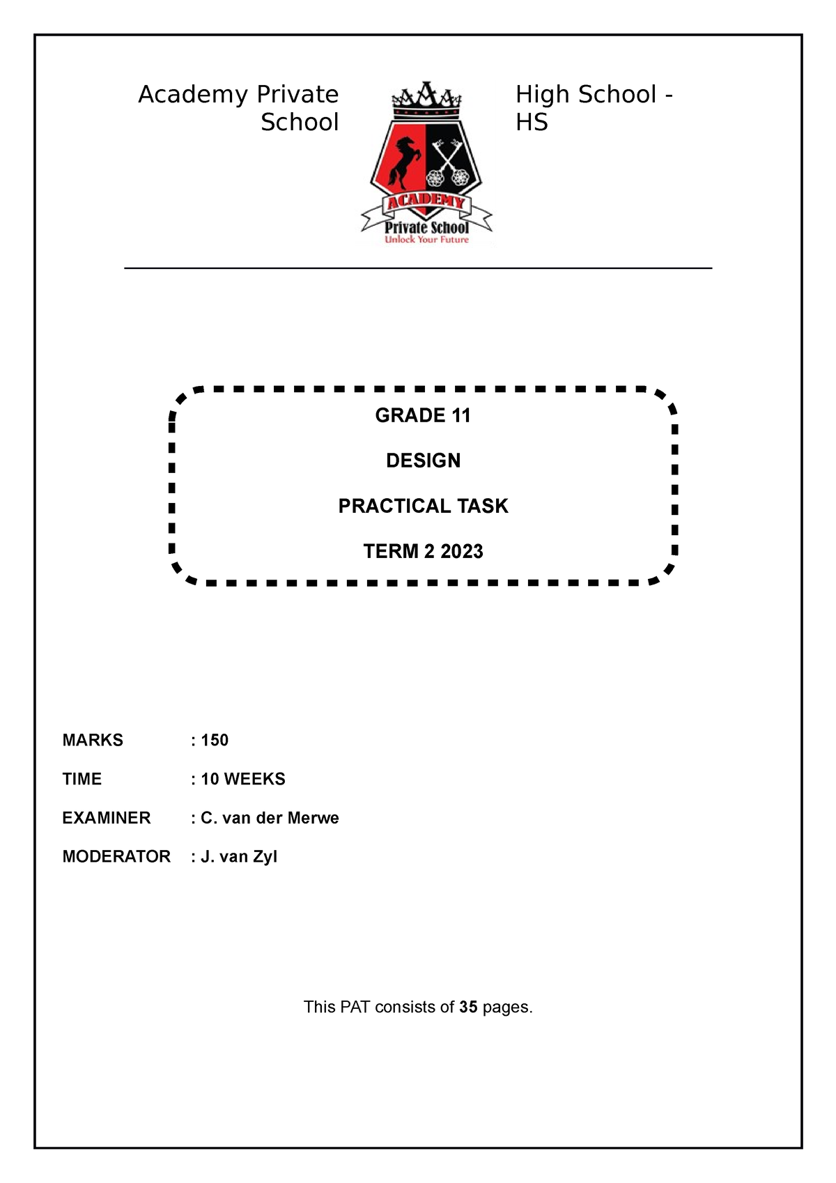 grade 11 assignment term 2 2023