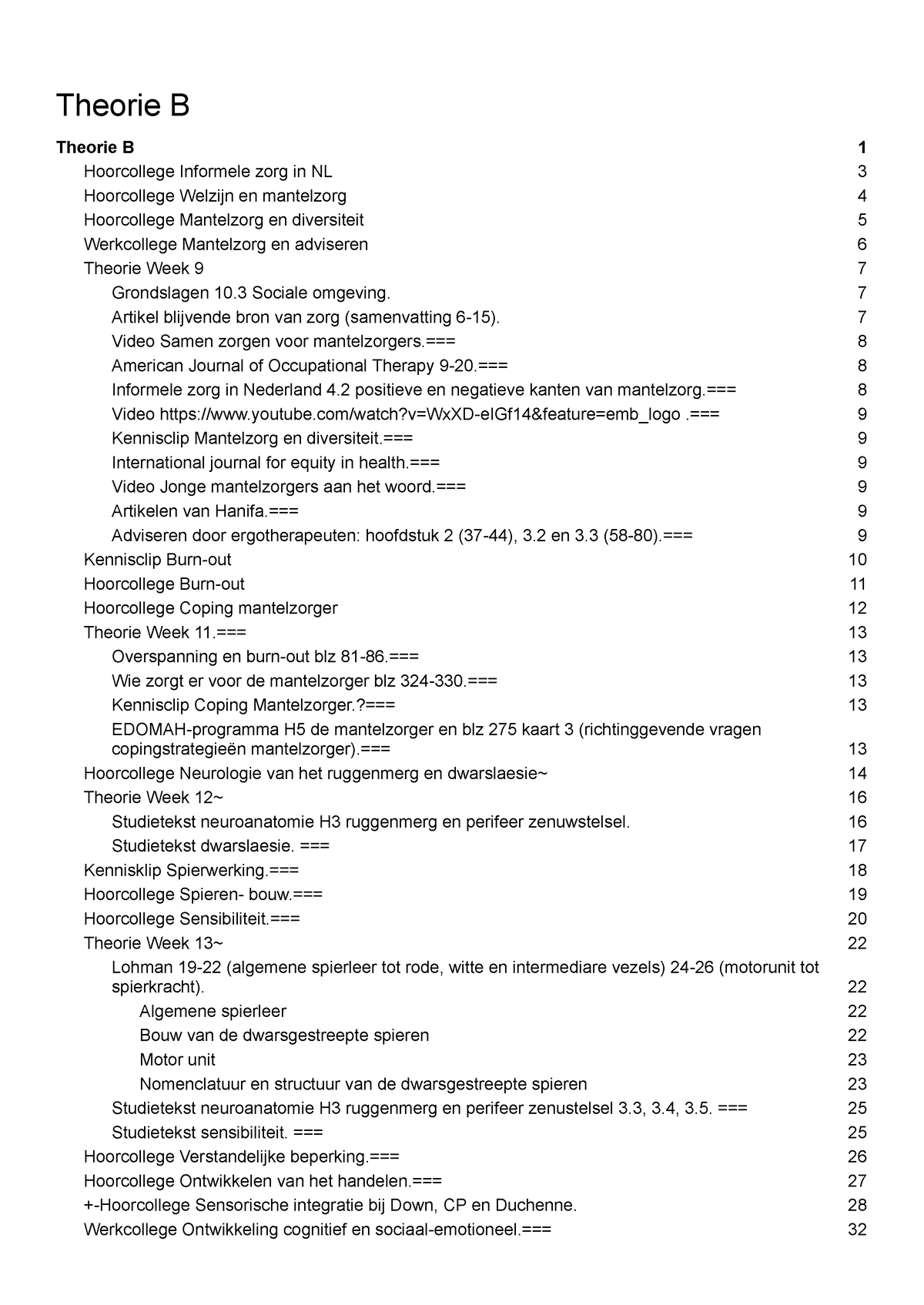 Theorie B - Theorie B Ergotherapie En Ontwikkelingsproblemen 8 (173-175 ...