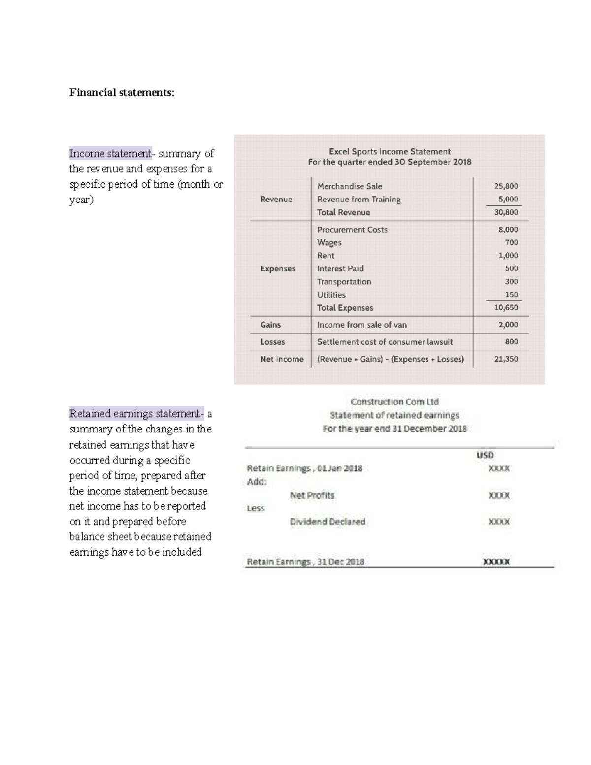 Principles Of Accounting Chapters 1-9 - Financial Statements: Income ...