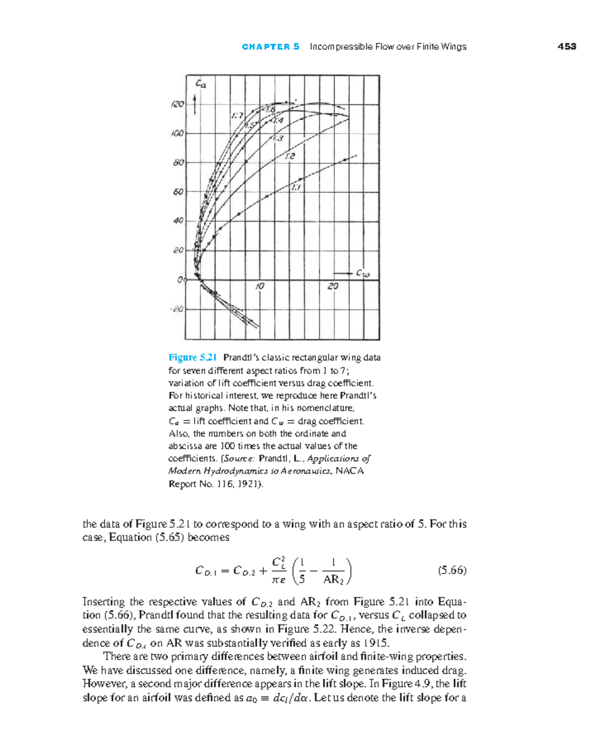 Aerodynamics Lecture 19 - ####### C H A P T E R 5 Incompressible Flow ...