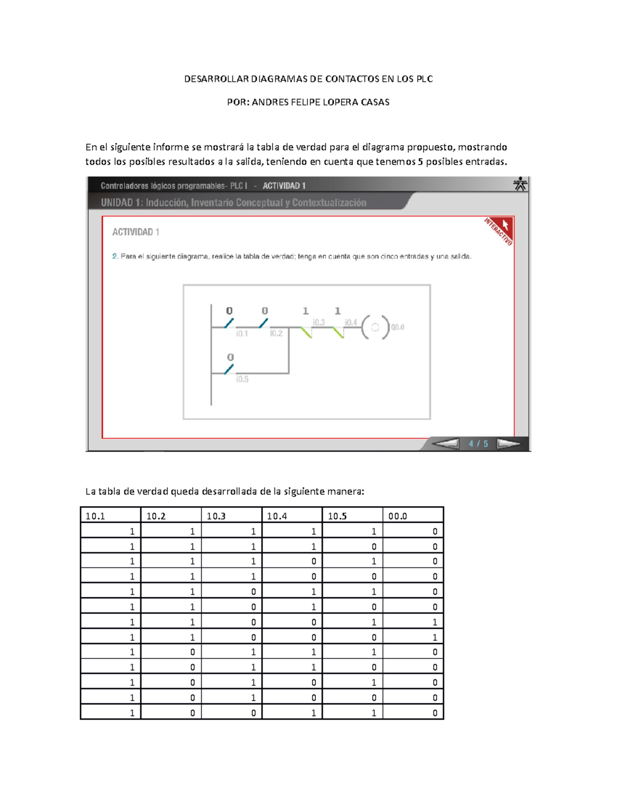 Desarrollar Diagramas DE Contactos EN LOS PLC - DESARROLLAR DIAGRAMAS ...