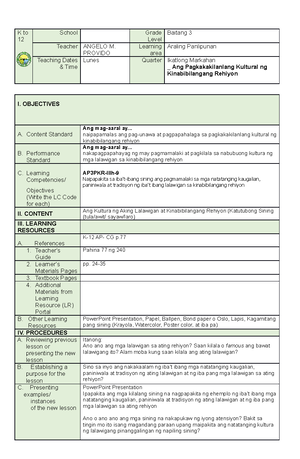 DLL December 5-9, 2022 - :-) - Grade 12 DAILY LESSON PLAN School LUBANG ...