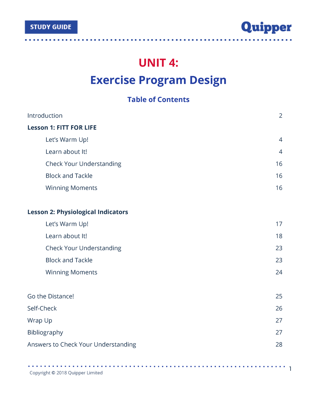 FITT For Life Pathfit - UNIT 4: Exercise Program Design Introduction ...