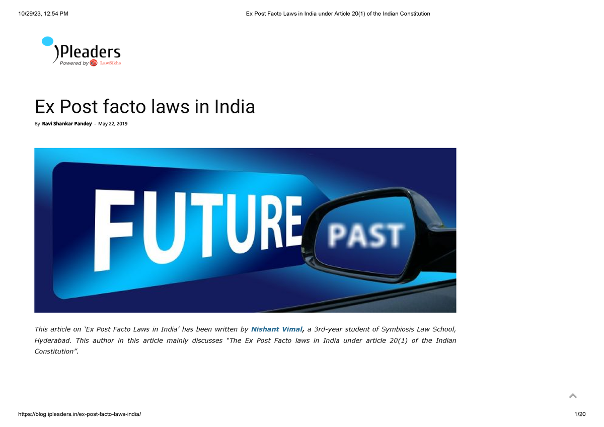 ex-post-facto-laws-in-india-under-article-20-1-of-the-indian